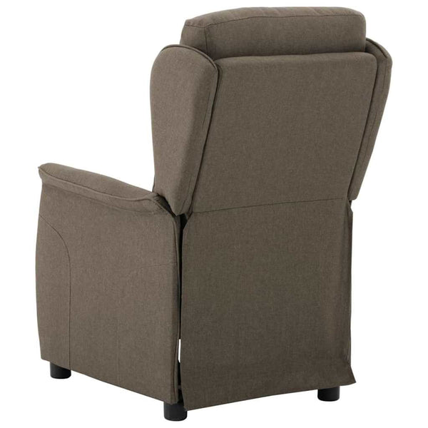 vidaXL Chaise longue taupe 66,5 x 94 x 101,5 cm polyester