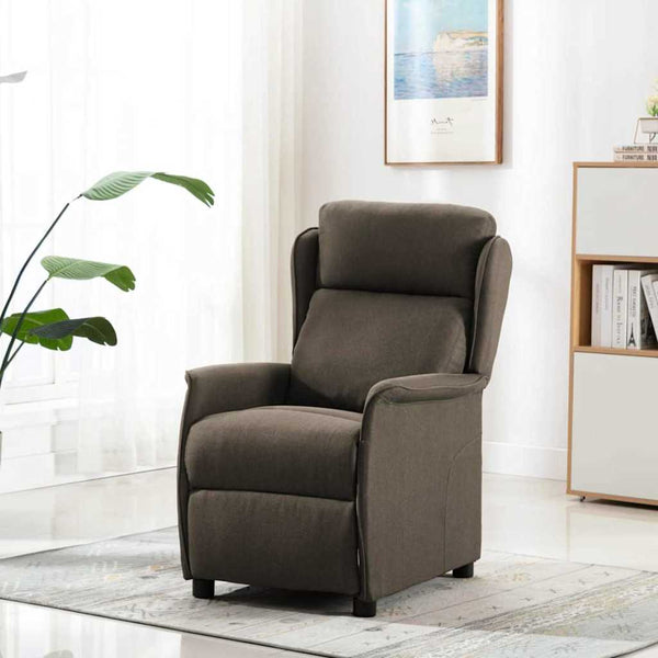 vidaXL Chaise longue taupe 66,5 x 94 x 101,5 cm polyester