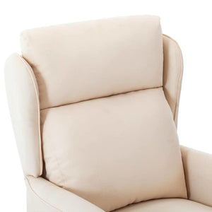 Creme Liegestuhl Polyester