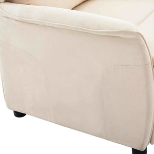 Creme Liegestuhl Polyester