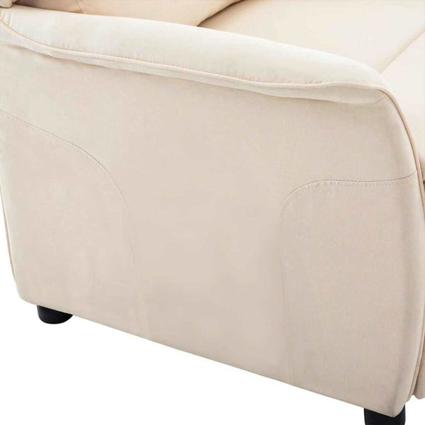 Creme Liegestuhl Polyester