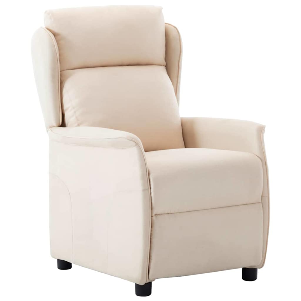 Creme Liegestuhl Polyester