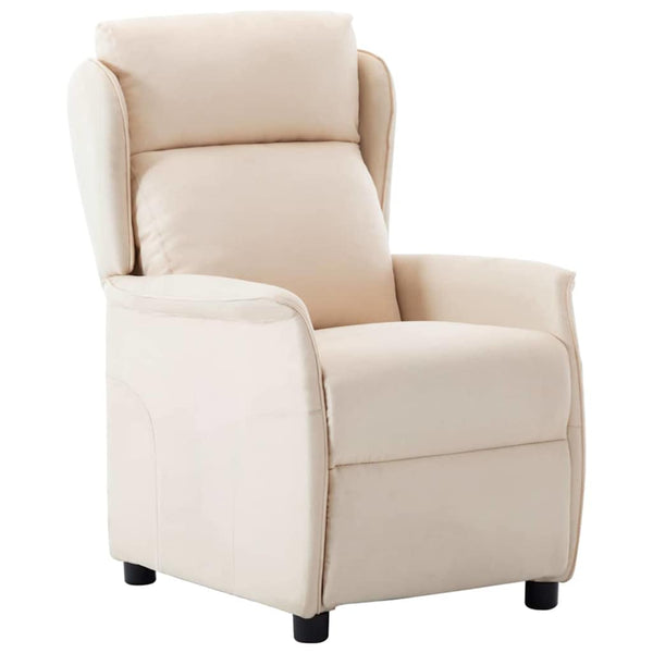 Creme Liegestuhl Polyester
