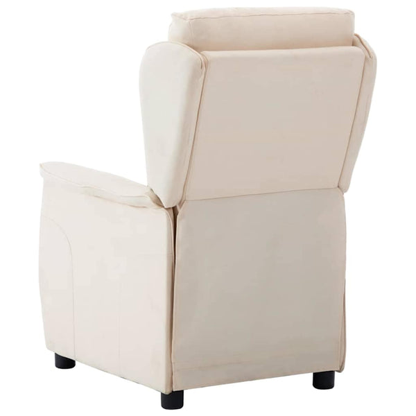 Creme Liegestuhl Polyester