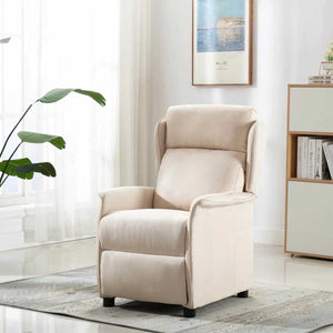 Creme Liegestuhl Polyester