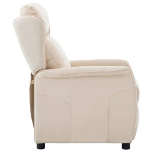 Creme Liegestuhl Polyester