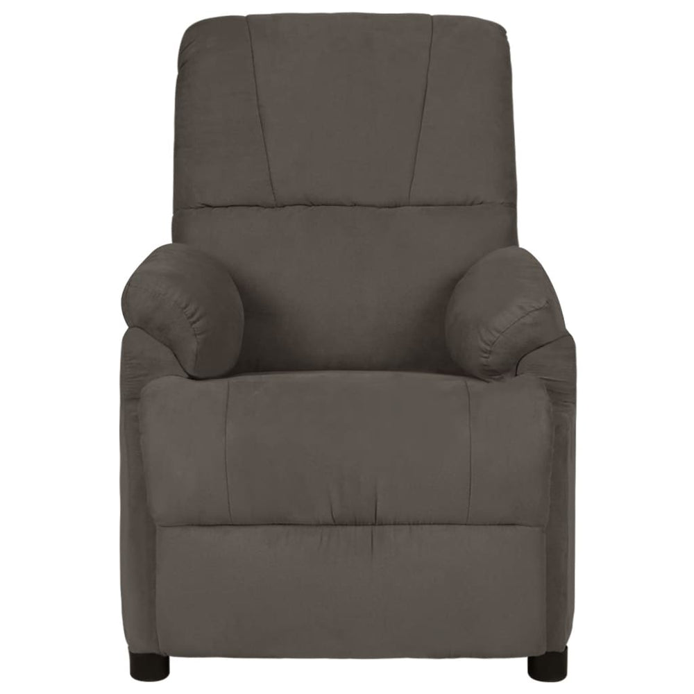 Massagesessel Dunkelgrau Mikrofaser