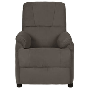 Massagesessel Dunkelgrau Mikrofaser