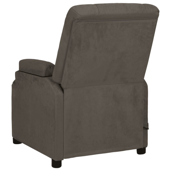 Massagesessel Dunkelgrau Mikrofaser