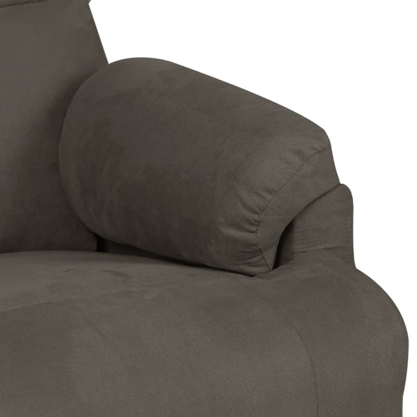 Massagesessel Dunkelgrau Mikrofaser