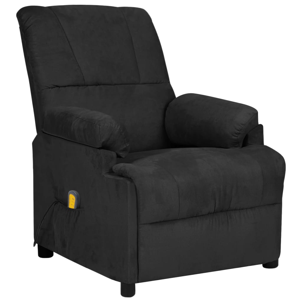 Massagesessel Schwarz mit Mikrofaser
