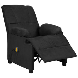 Massagesessel Schwarz mit Mikrofaser