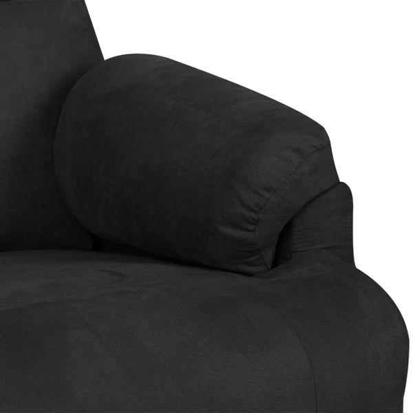 Massagesessel Schwarz mit Mikrofaser