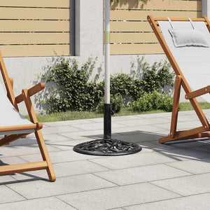 Sonnenschirmständer Schwarz 48x48x33 cm Gusseisen