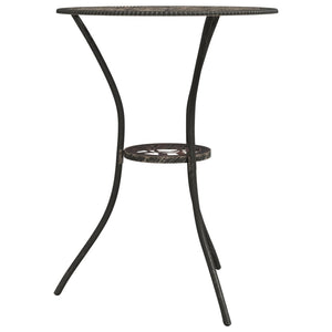 3-tlg. Bistro-Set Aluminiumguss Bronzen