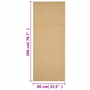 Teppich Natur Sisal 80x200 cm