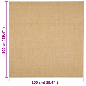 Teppich Natur Sisal 100x100 cm