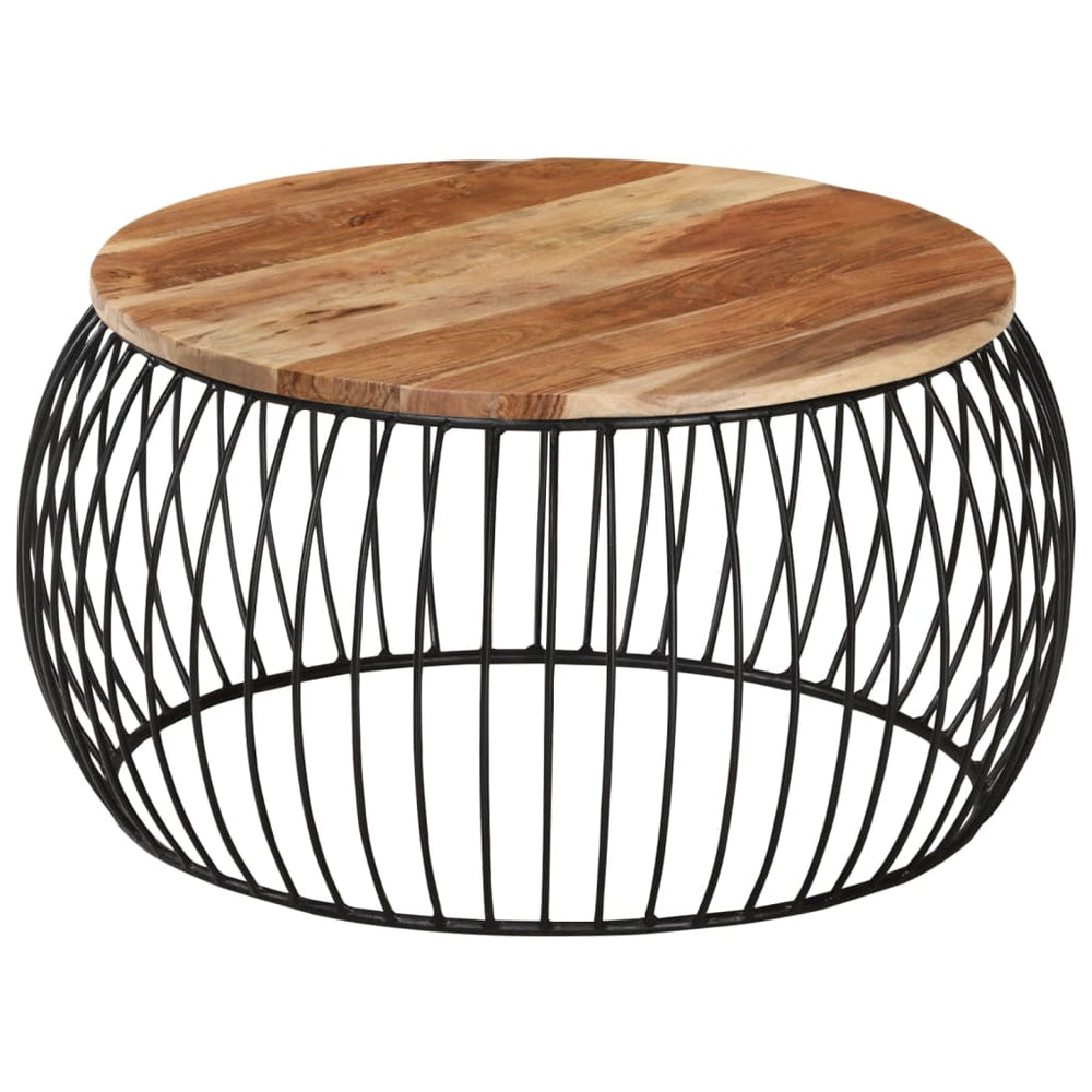 Akazienholz Couchtisch Ø68cm