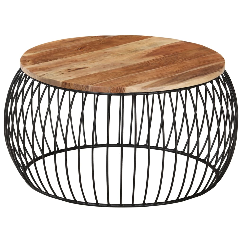 Akazienholz Couchtisch Ø68cm