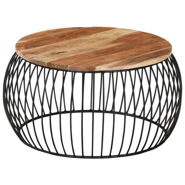 Akazienholz Couchtisch Ø68cm