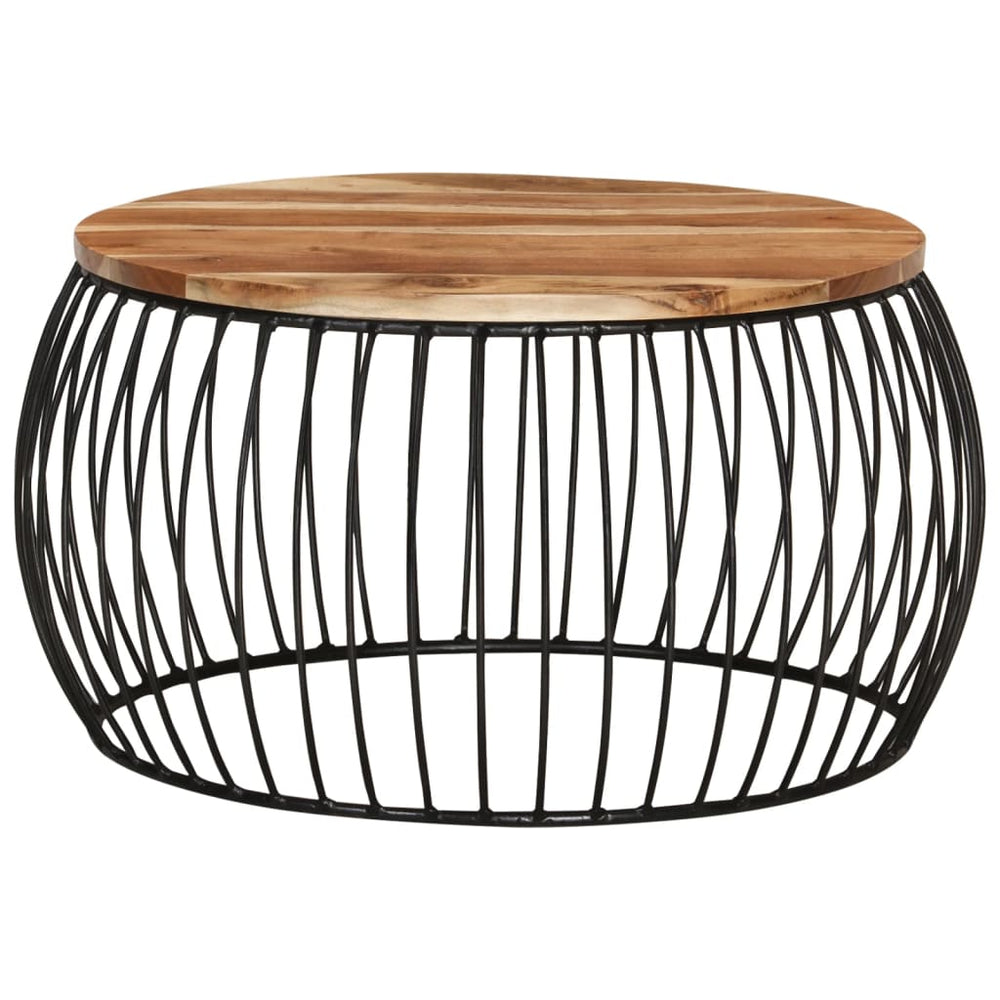 Akazienholz Couchtisch Ø68cm