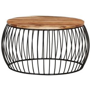 Akazienholz Couchtisch Ø68cm