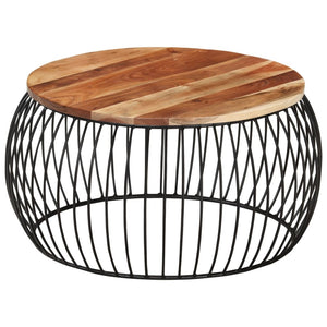 Akazienholz Couchtisch Ø68cm