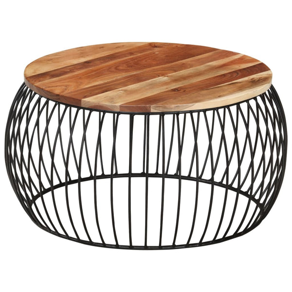 Akazienholz Couchtisch Ø68cm
