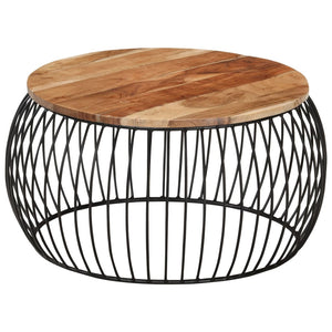 Akazienholz Couchtisch Ø68cm