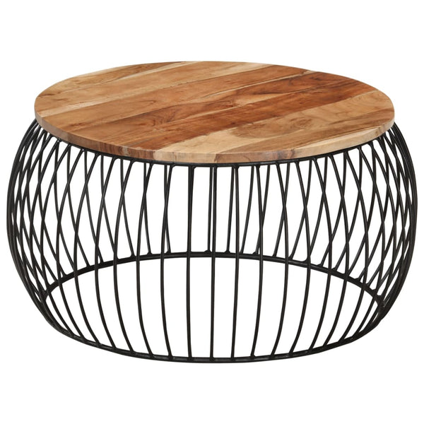 Akazienholz Couchtisch Ø68cm