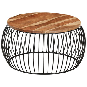 Akazienholz Couchtisch Ø68cm