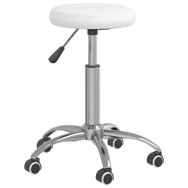 vidaXL Dining Chair White Faux Leather