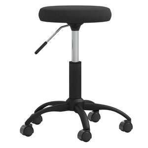 Massagehocker Samt Schwarz