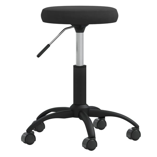 Massagehocker Samt Schwarz