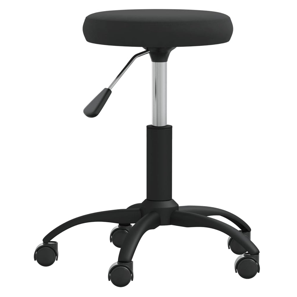 Massagehocker Samt Schwarz
