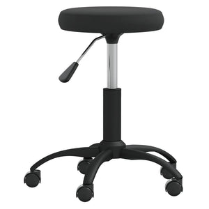 Massagehocker Samt Schwarz