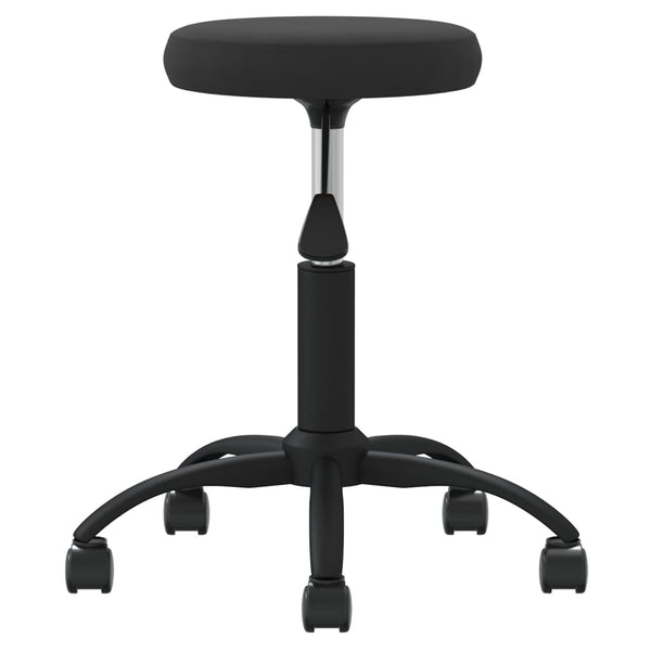 Massagehocker Samt Schwarz