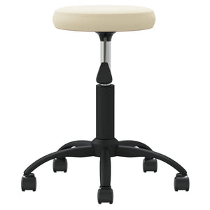 vidaXL Tabouret de massage Velours Crème