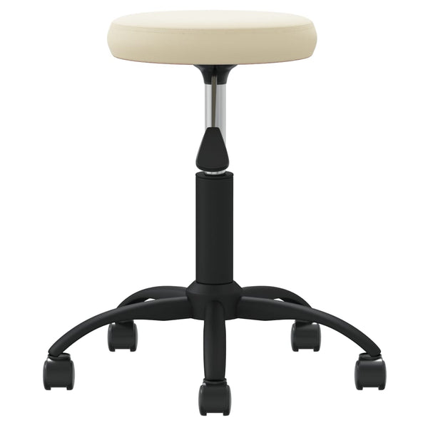 vidaXL Tabouret de massage Velours Crème