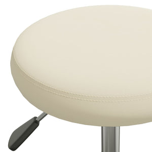 vidaXL Tabouret de massage Velours Crème