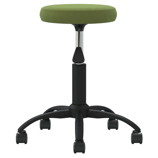 Massagehocker Samt Hellgrün