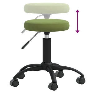 Massagehocker Samt Hellgrün