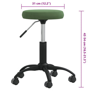 Massagehocker Samt Dunkelgrün