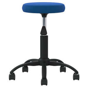 vidaXL Tabouret de massage velours bleu
