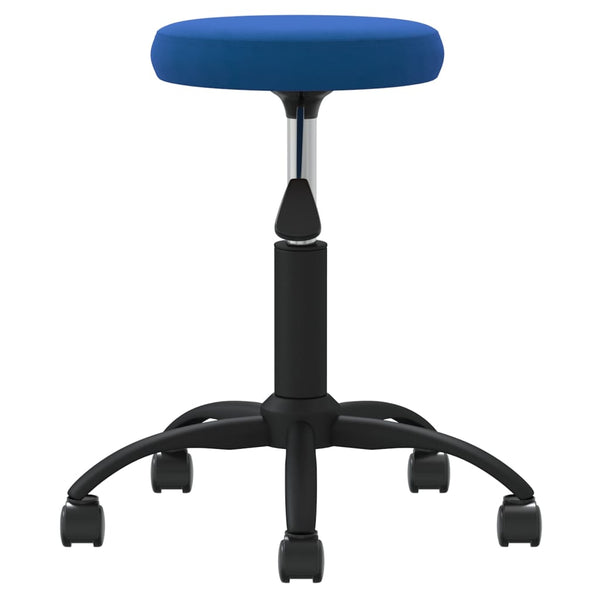 vidaXL Tabouret de massage velours bleu