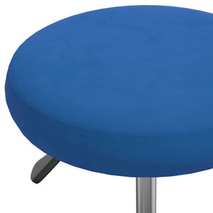 vidaXL Tabouret de massage velours bleu