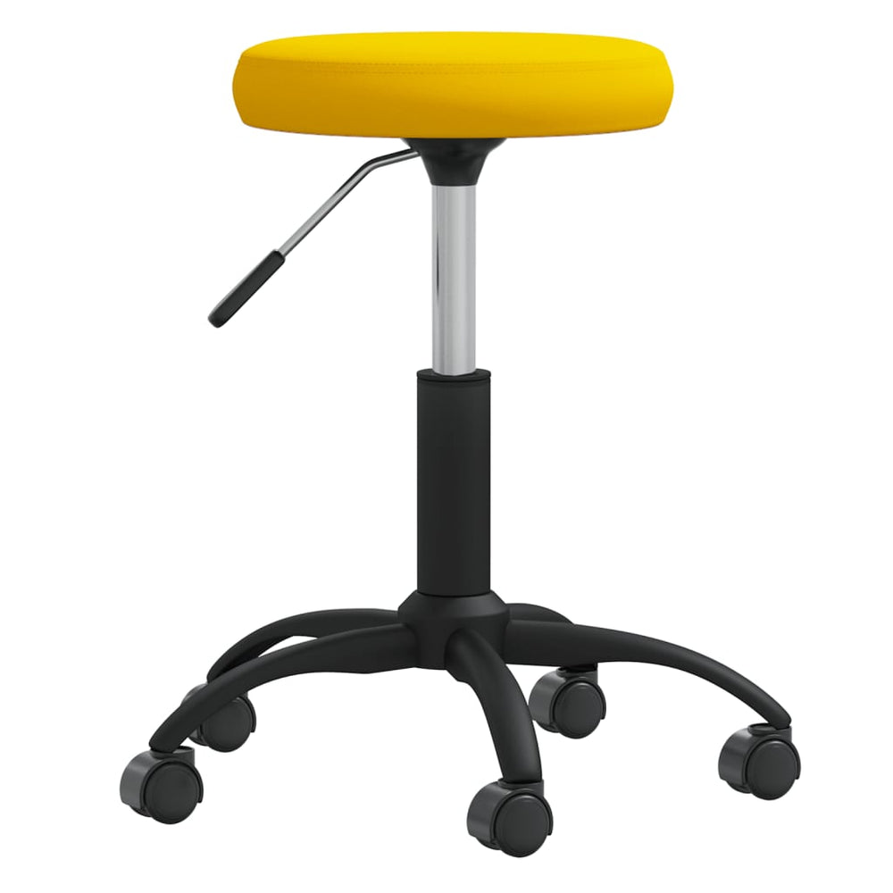 Massagehocker Samt Senfgelb