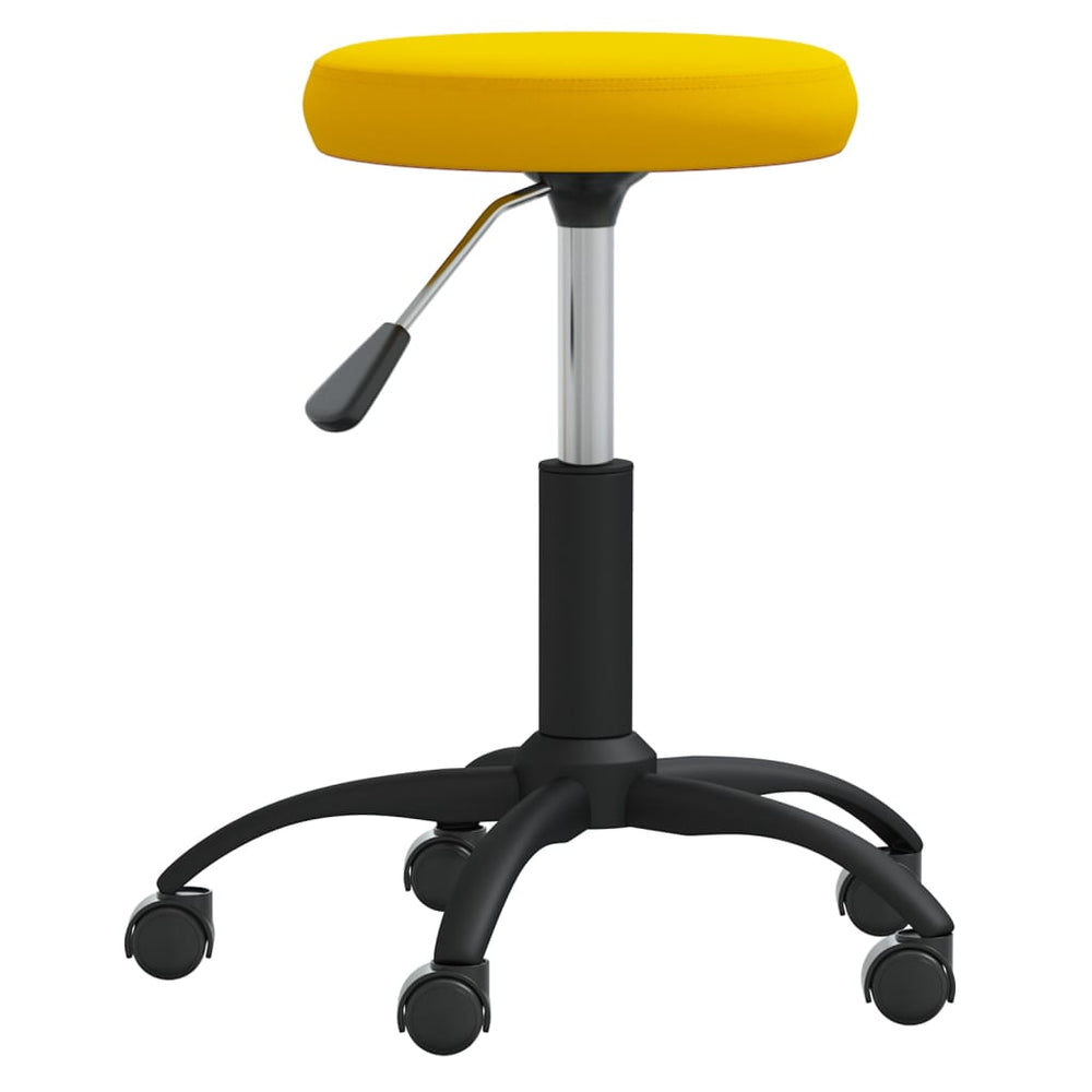 Massagehocker Samt Senfgelb