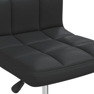 vidaXL Chaises de salle à manger 6 pcs Similicuir Noir