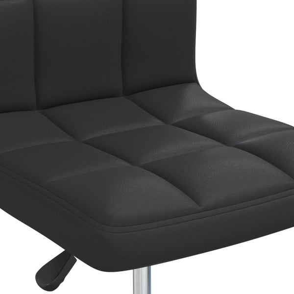 vidaXL Chaises de salle à manger 6 pcs Similicuir Noir